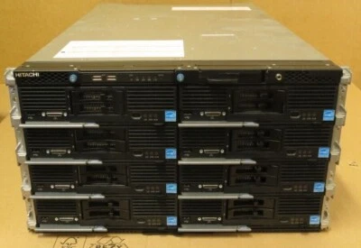 Hitachi Compute Blade CB500 Chassis 8 x CB520H B2 4x PSU 2x Mgmt 4x Switch CTO - Image 1 of 4