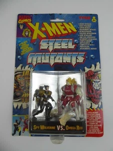 X-MEN STEEL MUTANTS DIE CAST ACTION FIGURES - SPY WOLVERINE VS OMEGA RED - Picture 1 of 3
