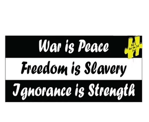 George Orwell's Predictions 1984 Matches Trump's Presidency Decal Sticker P892 - Imagen 1 de 1