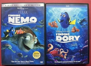 Finding Nemo and Finding Dora: 2-Movie Collection (DVD) Very Good !! 🐟🐠🐟🐠 - Picture 1 of 5