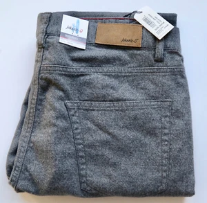 johnnie-O Burbank Stretch Knit 5-Pocket Pant Charcoal Size 35x34 MC-7653984 NEW - Picture 1 of 10