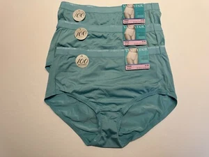 NWT Vantiy Fair Comfort Where It Counts Brief Panty 13163 Size 6 M Blue 3 PAIRS - Picture 1 of 6