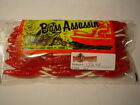 BASS ASSASSIN BABY SHAD 3 INCH  (STRAWBERRY WHITE TAIL) 60 CT BAG