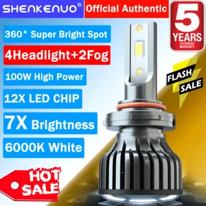 Combo de 6 faros LED de haz alto bajo bombilla antiniebla F8 para Honda Pilot 2006-2018 - Imagen 1 de 13