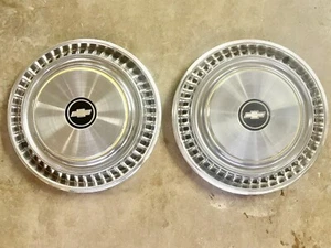 2-1970’s Chevrolet Hubcaps 15” GM Truck Impala Suburban Bowtie - Picture 1 of 6