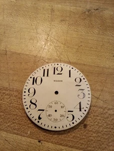 vintage elgin Pocket Watch dials parts Silver - Picture 1 of 3