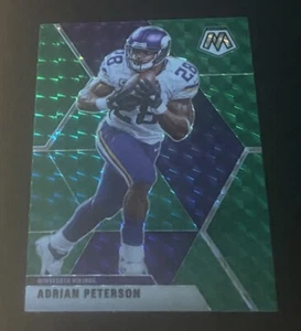 2020 Panini Mosaic Football Green Prizm #132 Adrian Peterson - Picture 1 of 2