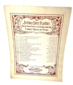 The Juvenile Duet Players Ju-ju Sheet Music No Copyright Date Francois Beer - Picture 1 of 6