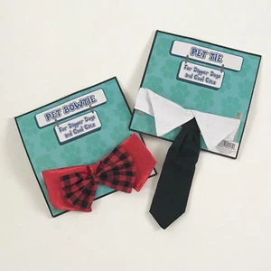 2 Pcs Bowtie Necktie Tie Cat Small Dog Pet Costume Collar Neckties Adjustable - Picture 1 of 1