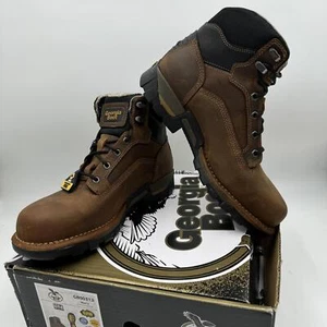 Georgia Boot Eagle One Steel-Toe Waterproof Work Boots Brown, size 9.5 M - Picture 1 of 5