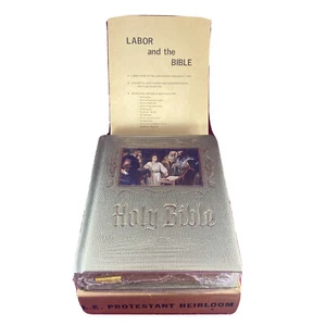 New L.E. Protestant Heirloom Large Holy Bible NOS - Picture 1 of 5