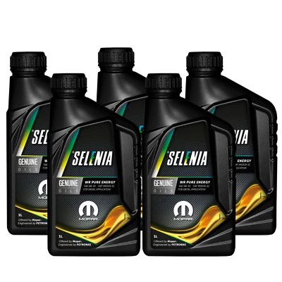 KIT 5 LITRI OLIO MOTORE SELENIA 5W30 C2 WR PURE ENERGY per FIAT 955535-S1 DIESEL