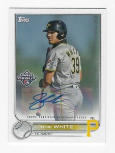 2022 Topps Pro Debut #PD-82 Lonnie White Auto ~ Pittsburgh Pirates