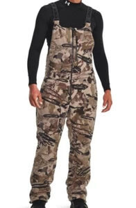 Under Armour UA RUT Windproof Scent Control Microfleece Barren Camo Bib Pants - Picture 1 of 1