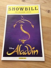DISNEY ALADDIN BROADWAY MUSICAL PLAYBILL NYC NEW AMSTERDAM THEATRE WHITE BOARDER