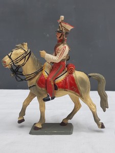Figurine Starlux 1/32 - Cavalier Du Premier Empire - Plastique Peint - France