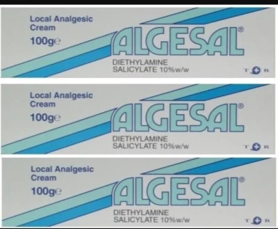 3 x Algesal Local Analgesic Cream - 100g