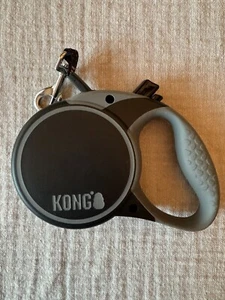 EUC Kong Retractable Dog Leash Leader Black Gray 65lbs 16ft M - Picture 1 of 7