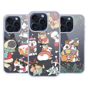 HEAD CASE DESIGNS CHRISTMAS PETS ÉTUI COQUE EN GEL POUR APPLE iPHONE TÉLÉPHONES - Photo 1 sur 10