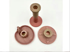 Rookwood Pottery Lily Pad Candlesticks 2311, 3½" D., 1½" Tall #1067 Founded 1880