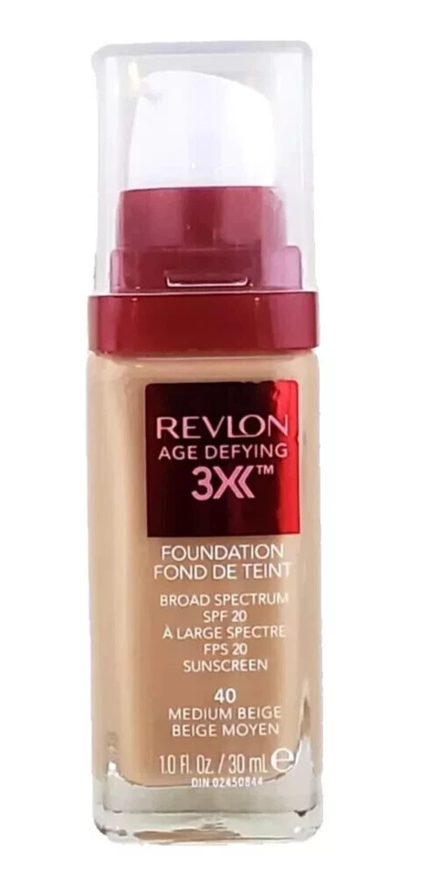 NEW Revlon Age Defying 3X Anti-Aging & Lifting Foundation- 40 Medium Beige - Image 1 of 1