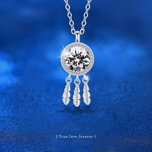 VETEMENTS 1CT Colore VS1 Moissanite Argento Sterling 925 Catena Clavicola Catena Clavicola