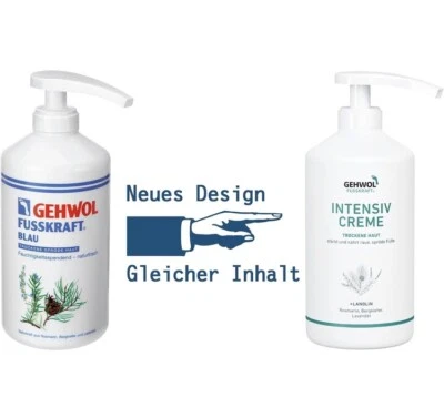 PIEDI E UNGHIE GEHWOL BLUE FUSSKRAFT BLU PELLE SECCA E FRAGILE 500 ml - Immagine 1 di 2