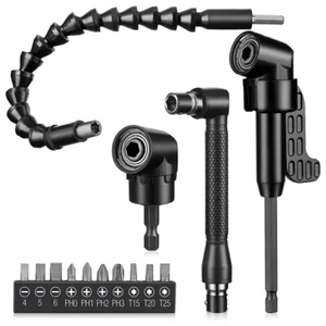 14 Pcs Flexible Drill Bit Extension Set 1/4 Inch Hex Bendable Drill Bit6630 - Imagen 1 de 7