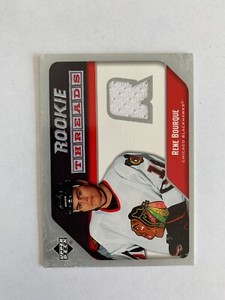 2005-06 Upper Deck Rookie Threads #RTRB Rene Bourque - Chicago Blackhawks v1