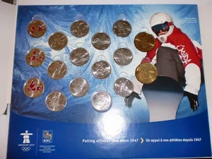 CANADÁ - Vancouver invierno 2010 Juego de 17 monedas Royal b carpeta 3 rojo sin montar. - Imagen 1 de 7