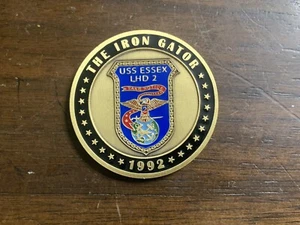 Rare USS Essex LHD-2 Challenge Coin Commissioning CO Collectible Navy USN - Picture 1 of 3