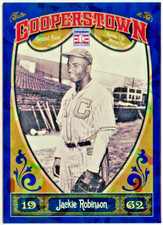 2013 Panini Cooperstown Blue Crystal Jackie Robinson #091/499  *BROOKLYN DODGERS