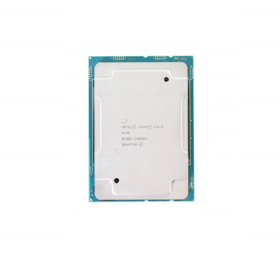 Intel Xeon Gold 6138 CPU Processor 20 Core 2.00GHz 27.5MB L3 Cache 125W SR3B5 - Image 1 of 1