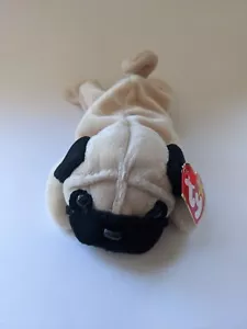 Ty Beanie Babies Pugsly Plush Toy - 4106 - Picture 1 of 3