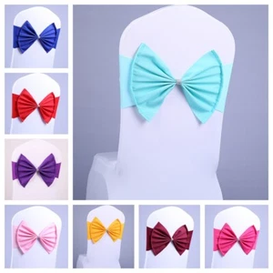 10 PIEZAS Elástico Spandex Arco Grande Silla Fajas Cubierta Boda Fiesta Banquete Decoración - Imagen 1 de 14
