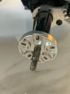 ALUMINUM Rear Wheel Hub Adapter Tamiya 1/10 Monster Beetle Blackfoot Frog UNIMOG - Picture 1 of 2