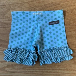 Matilda Jane Infant Baby Girls sz 2 Boomerang Blue Polka Dots shorties - Picture 1 of 2