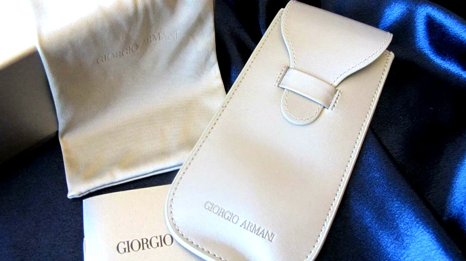 NIB Authentic Giorgio Armani  Eyeglasses Case...Tan...top quality - Image 1 of 1