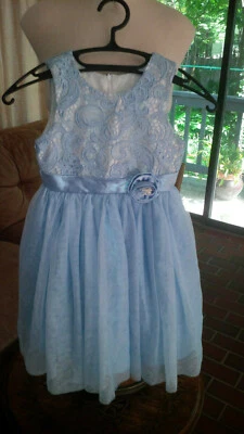 Super bonito - JAYNE COPELAND - Vestido niña - azul claro - Talla 6x Foto 1 de 4