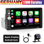 Produktbild - Single 1DIN 7" Autoradio Apple CarPlay/Android Auto FM Bluetooth USB TouchScreen