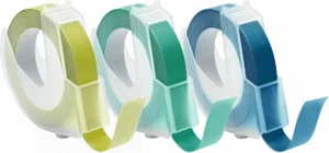 American Crafts We R Memory Keepers Label It 0.375" Emboss Tape Cool Colors - Picture 1 of 5