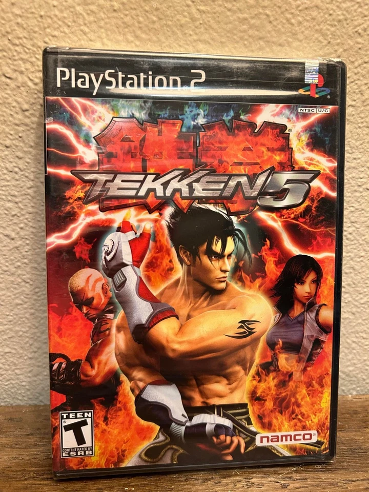 Tekken 5 (Sony PlayStation 2, 2005) Nuevo Precintado Copia Pliegue en Y  Foto 1 de 4
