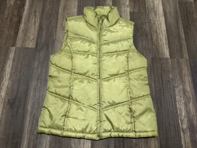 Chaleco Merona para mujer verde claro talla pequeña poliéster cremallera acolchado poliéster Foto 1 de 4