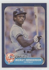1986 Fleer Rickey Henderson #108 HOF