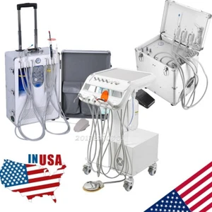 Unidad Portátil de Tratamiento Dental con Aspiración Turbina y Compresor de Aire - Picture 1 of 37