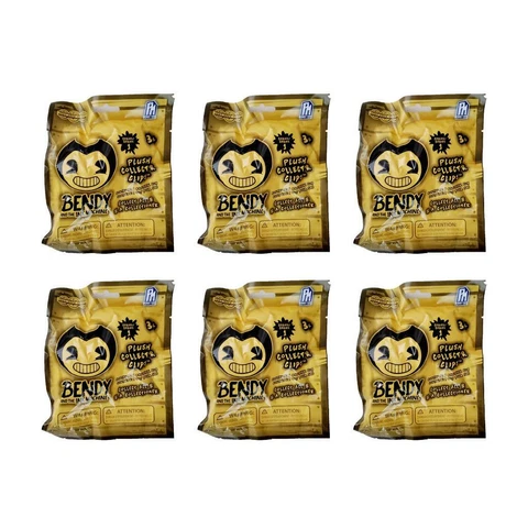 Bendy & the Ink Machine Plush Collector Clips Series 1 Lot of 6 Sealed Blind Bag Cover
