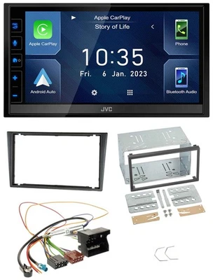 JVC DAB Bluetooth MP3 USB 2DIN Autoradio für Opel Combo C Meriva Corsa C Tigra a - Bild 1 von 4