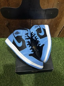 Air Jordan 1 Mid University Blue Black White DQ8426-401 Men's Size 11 - Picture 1 of 8