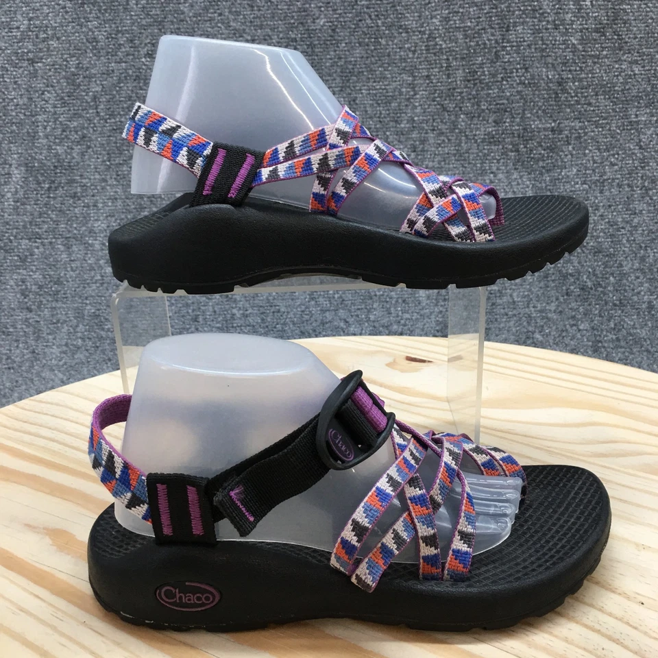 Босоножки женские Chaco 5 ZX/2 классические с ремешками с ремешками J105514 фиолетово-черные - Изображение 1 из 4