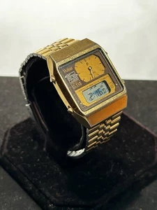 Vintage Pulsar Men's Digital Watch - Y651-5000 Analog LCD Alarm w/ New Battery! - Picture 1 of 7